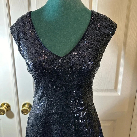 Vintage Y2K Forever 21 Blue Sequin Dress - Picture 2 of 12